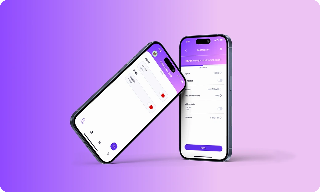 Main showcase image for the Medicine Reminder project